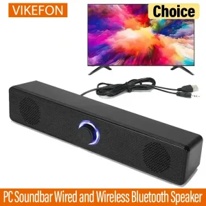 PC Soundbar Wired and Wireless Bluetooth Speaker