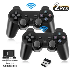2 PCS 2.4Ghz Wireless Gamepad